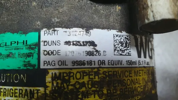 Ilmastointikompressori Opel Astra 3 H 1.4 16V OEM image 4