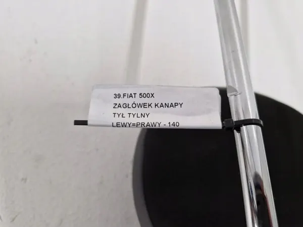 Fiat 500X takaistuimen päänoja OEM JHG76F5DF6G7H8J image 7