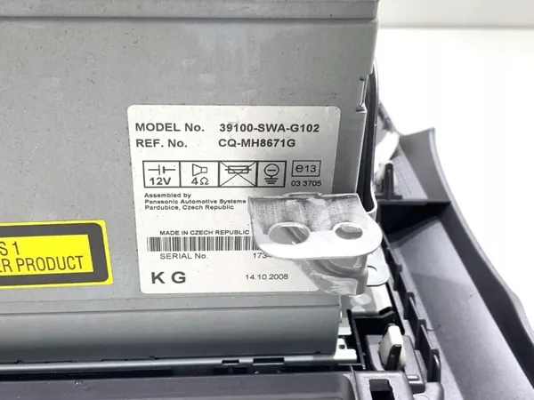 Radio Honda CR-V III OEM 39100-SWA-G102 Stéréo Multimédia image 6