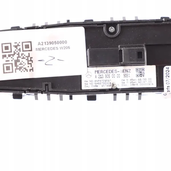 Interruptor de janela do motorista Mercedes W205 A2139050000 image 9