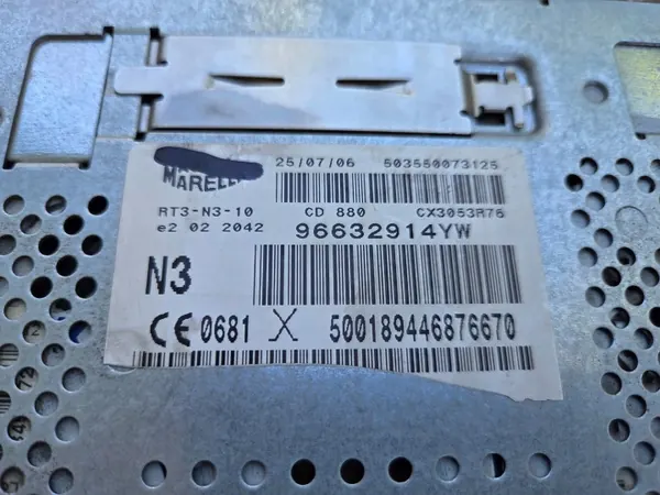 OEM 96632914YW Radio Navigatie RT3-N3-10 MP3 image 8