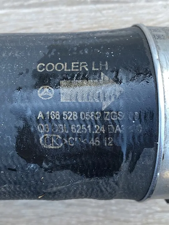 Manguera de aire del intercooler Mercedes Benz ML W166 2.5 CDI - A1665280582 image 3