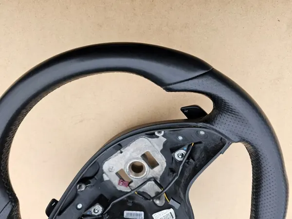 OEM 2074601203 Nahkaohjauspyörä musta Mercedes image 5