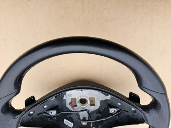 OEM 2074601203 Nahkaohjauspyörä musta Mercedes image 7