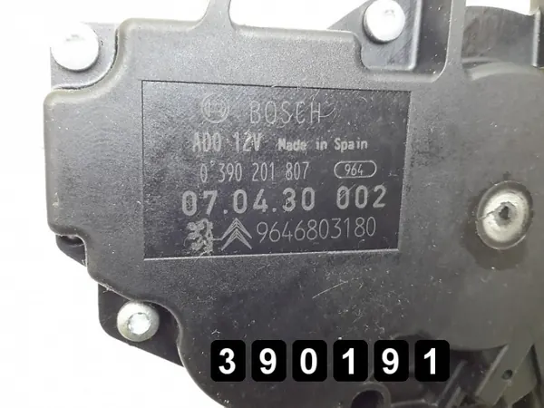 Citroen C4 ruitenwissermotor OEM 0390201807 9646803180 image 5