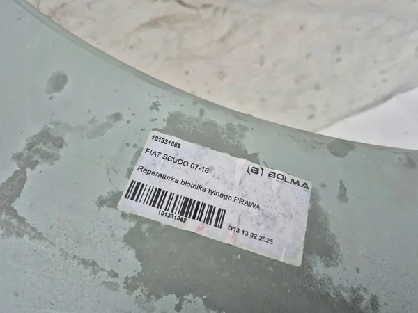 Reparo de para-lama traseiro direito FIAT SCUDO 2007-2016 image 2