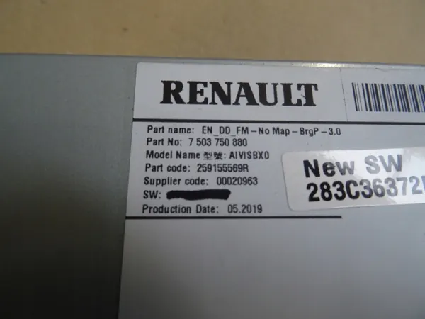 OEM 259155569R Radio Navigaatio Renault Megane IV:lle image 3