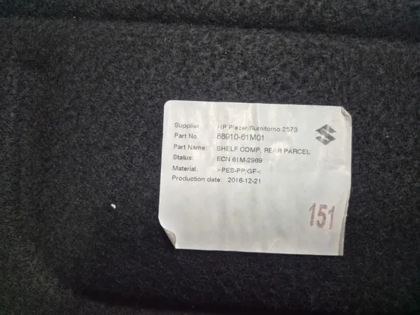 OEM 88910-61M01 Achter bagagerekplank Suzuki S-Cross image 6