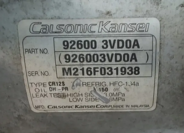 Compressore aria condizionata Nissan Juke 1.5 DCI image 4