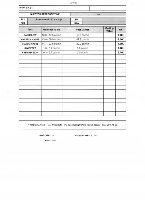 Bränsleinsprutare Opel Vivaro 2016 95518001 image 7