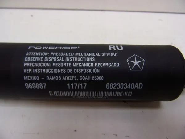 Actuateur de coffre Chrysler Pacifica 16- OEM 68230340AD/AC image 4