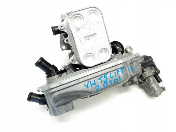 Oljefilterbas kylare VW T5 Lift 2.0 TDI CAA image 4