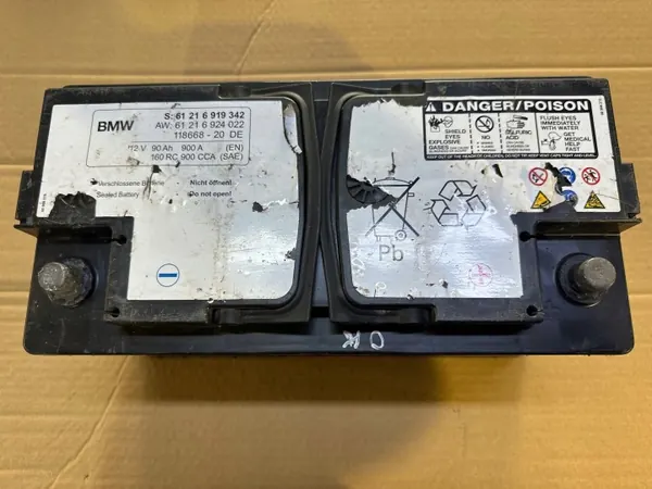 BMW OEM 6924022 Accu 90Ah Gebruikt - X3 X1 X2 F48 MINI image 2