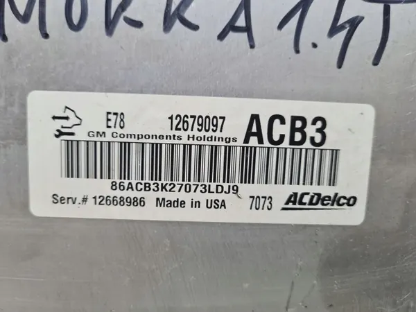 Motor ECU OEM ACB3 12679097 voor Opel Mokka image 3
