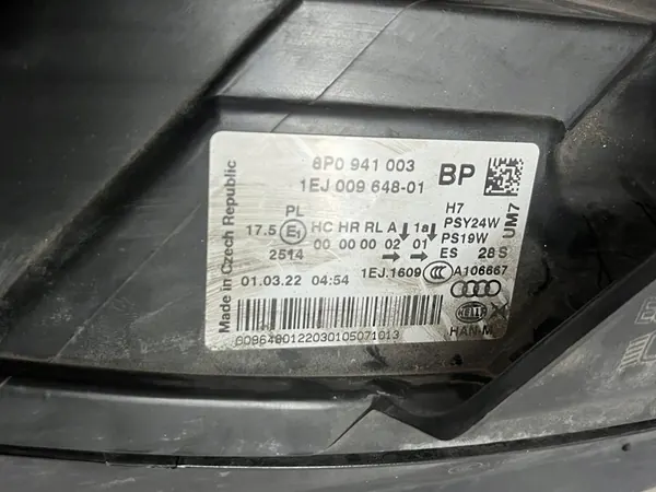AUDI A3 8P LIFT LÁMPARA IZQUIERDA 8P0941003AJ image 4