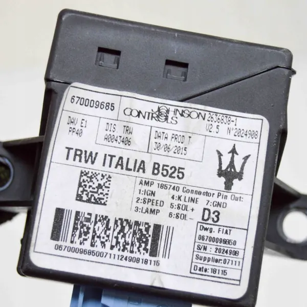 Unité de commande direction assistée Maserati Ghibli OEM 2636838 image 6