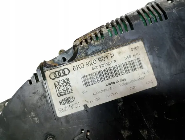 Cuadro de instrumentos Audi OEM 8K0920901P - Usado image 6