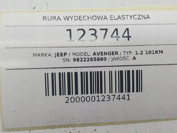 Tubo de escape flexible OEM 9822265880 - Usado image 5