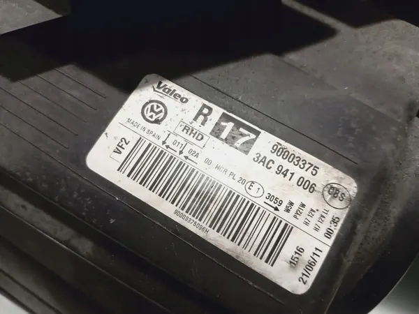 Reflektor Volkswagen PASSAT B7 3AC941006 image 10