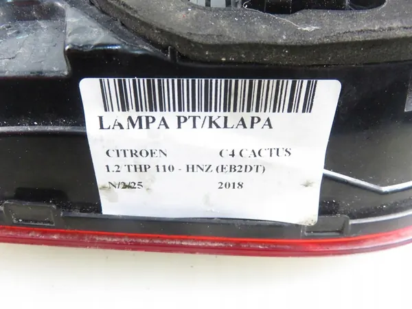 LAMPA PT/KLAPA CITROEN C4 CACTUS image 3