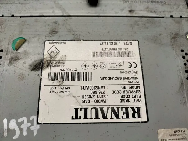 Radio d'occasion OEM 281157850R pour Dacia Dokker I image 4