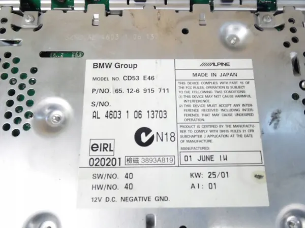 BMW CD53E46 Werksradio für 3er E46 image 5