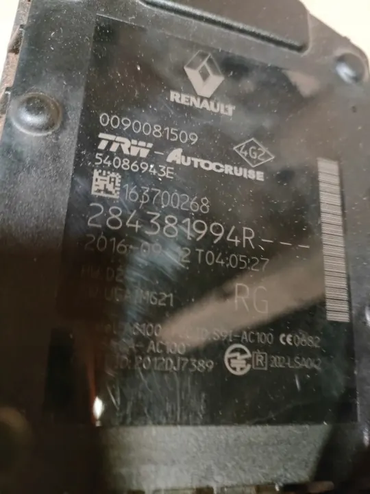 Support radar Distronic OEM 284381994R Renault Talisman image 4