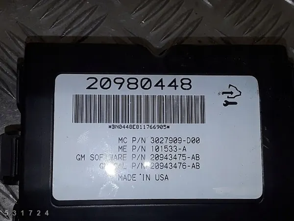 2010 Opel Insignia A ECU 20980448 image 3