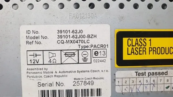Changer CD OEM 257849 pour Suzuki Swift III 1.3L image 5