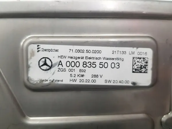 Aquecedor bateria Mercedes-Benz OE - Unidade adicional image 8