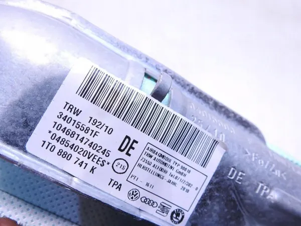 OEM 1T0880741K Vasen Airbag-verho VW Touran 1T3:lle image 5