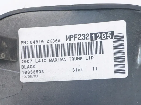 Estrutura de porta-malas OEM 84810-ZK36A para Nissan Maxima image 5