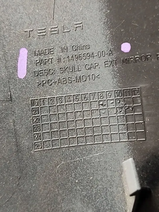 Tesla 1495594-00-A Peili Kotelo Käytetty P image 7