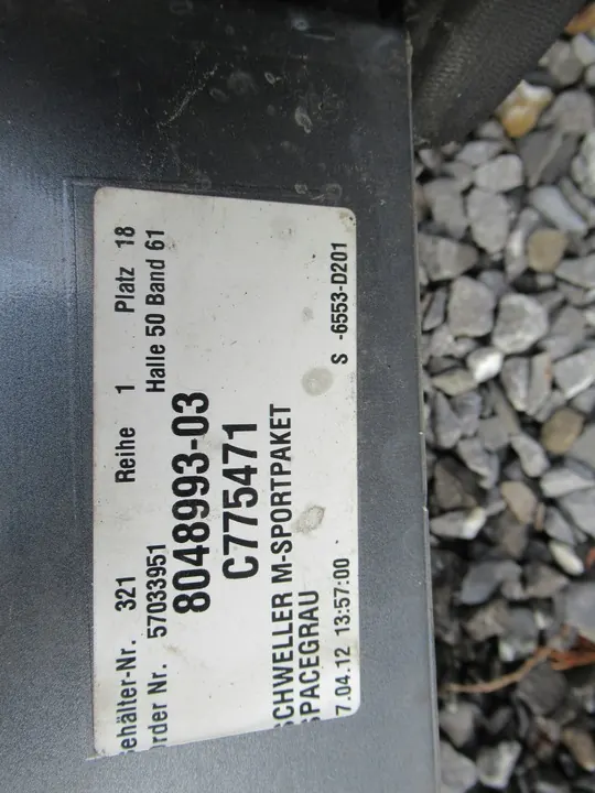 BMW F10 F11 M Paquet Bas de caisse Gauche Droite image 5