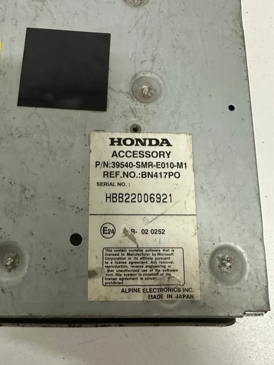 Lector DVD Navegación OEM 39540-SMR-E010 Honda image 4