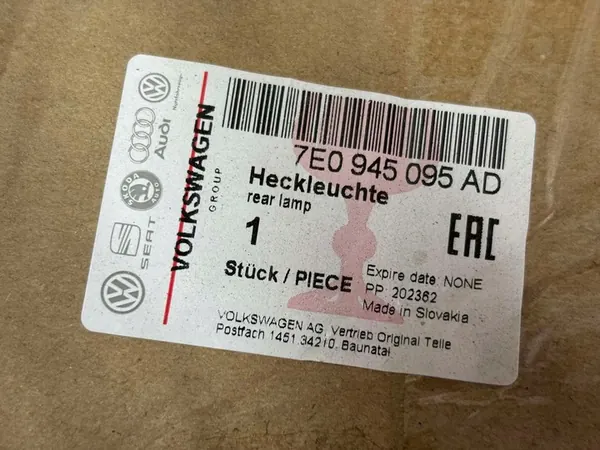 LÁMPARA TRASERA IZQUIERDA VW TRANSPORTER 7E0945095AD image 7