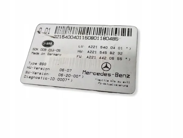 Module contrôle batterie Mercedes-Benz A2215400401 image 3