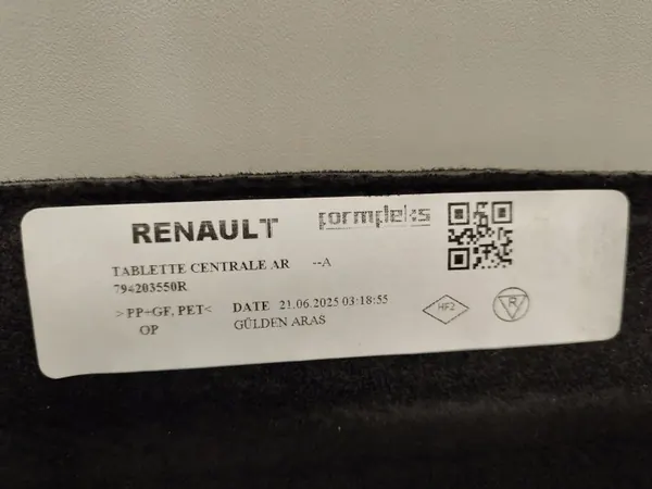 OEM 794203550R Achter kofferbakplank Renault Clio V image 5