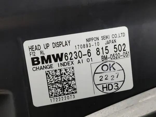 BMW HUD-näyttö OEM 6815502 6-sarjan Gran Coupé:lle image 8