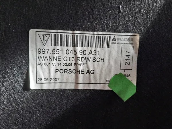 Porsche 99755104590 GT3 Kofferraumteppich - Gebraucht image 3