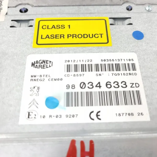Écran de navigation RT6 OEM 9801020080ZD FR pour Citroen C5 image 5