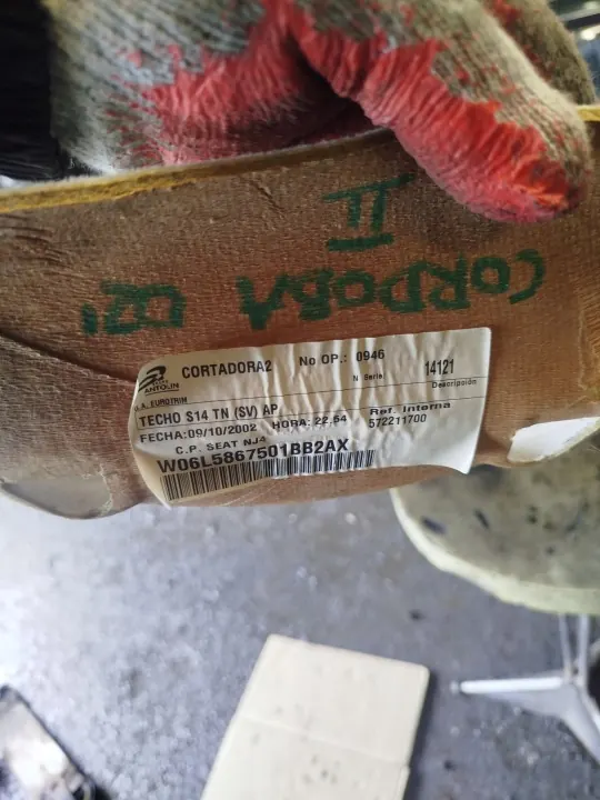 Forro de teto Seat Cordoba II OEM 6L5867501BB Usado image 4