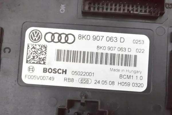 Komfortmodul Audi A5 8T 3.0 TDI 240 PS 07-11 OEM 8K0907063D image 2