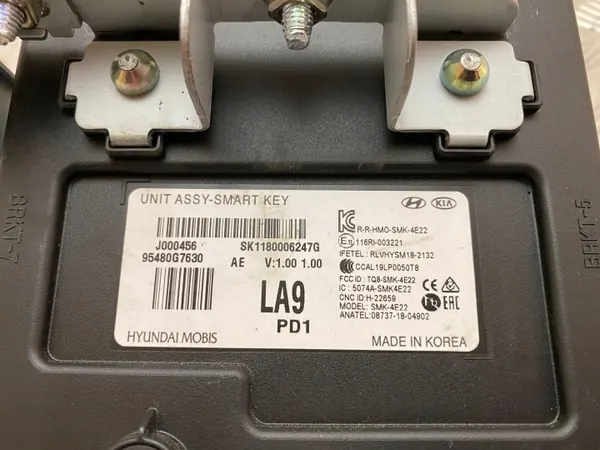 Hyundai Ioniq Keyless Start Module OEM 95480G7630 image 3