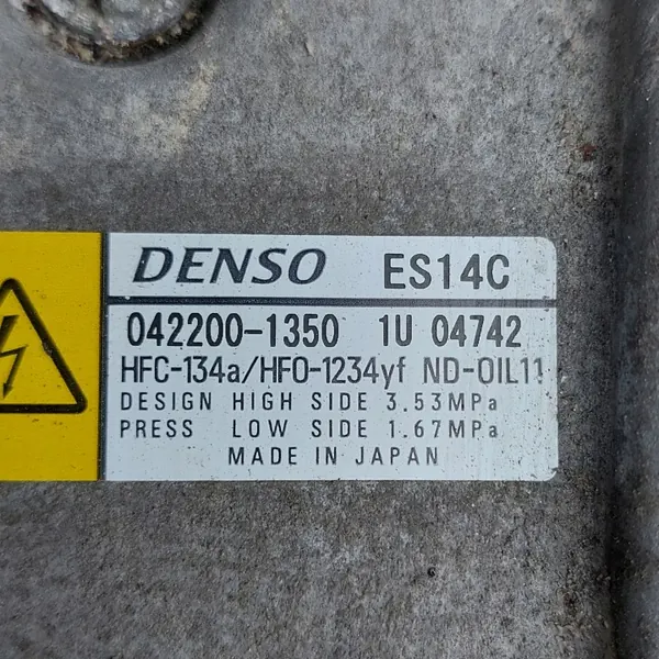 Compresseur A/C Toyota OEM 042200-1350 pour Yaris III image 6