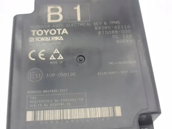Toyota Keyless-moduuli OEM 897b042110 - Käytetty image 8