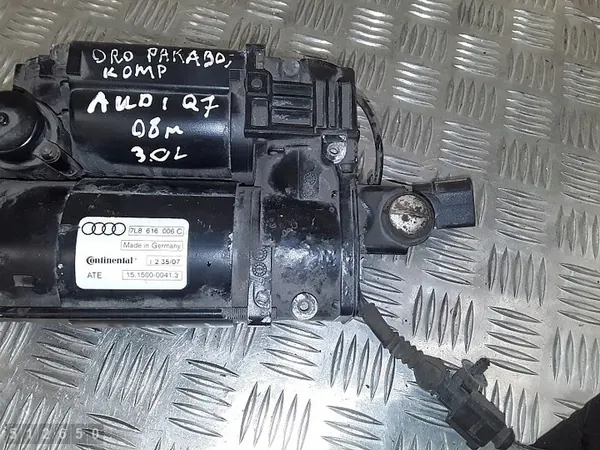 2008 Audi Q7 Pompa compressore sospensione 7l8616006c image 7