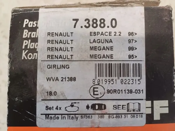 Renault WVA21388 Jarrupalat - Käytetyt OE-osat image 6