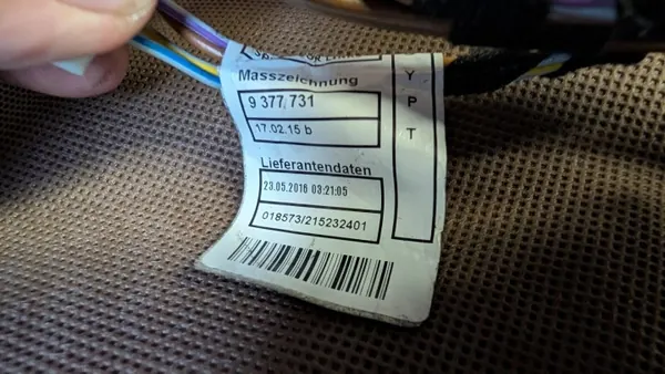 BMW 1 F20 F21 deurharness OEM 9377731 image 6