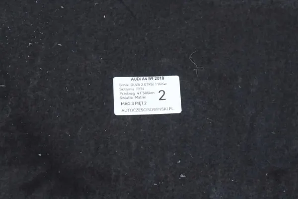 Couvercle de boîte Audi A4 B9 OEM 8K0863822B - Occasion image 7